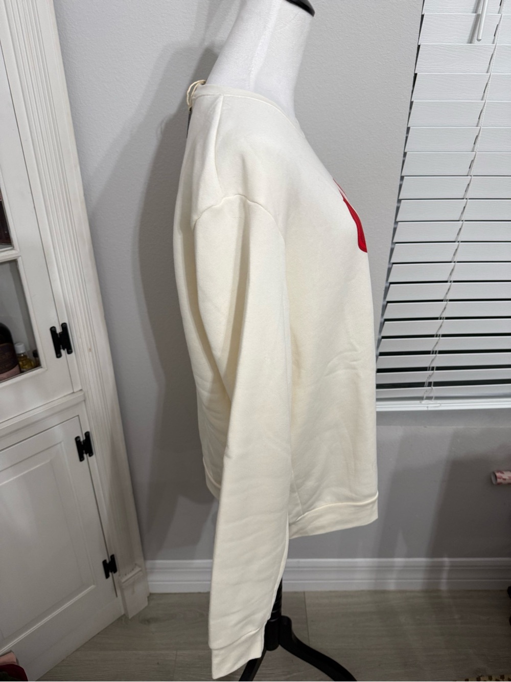 Kiel James Patrick Cream Crewneck with Red & Navy Lobster - Picture 2 of 6